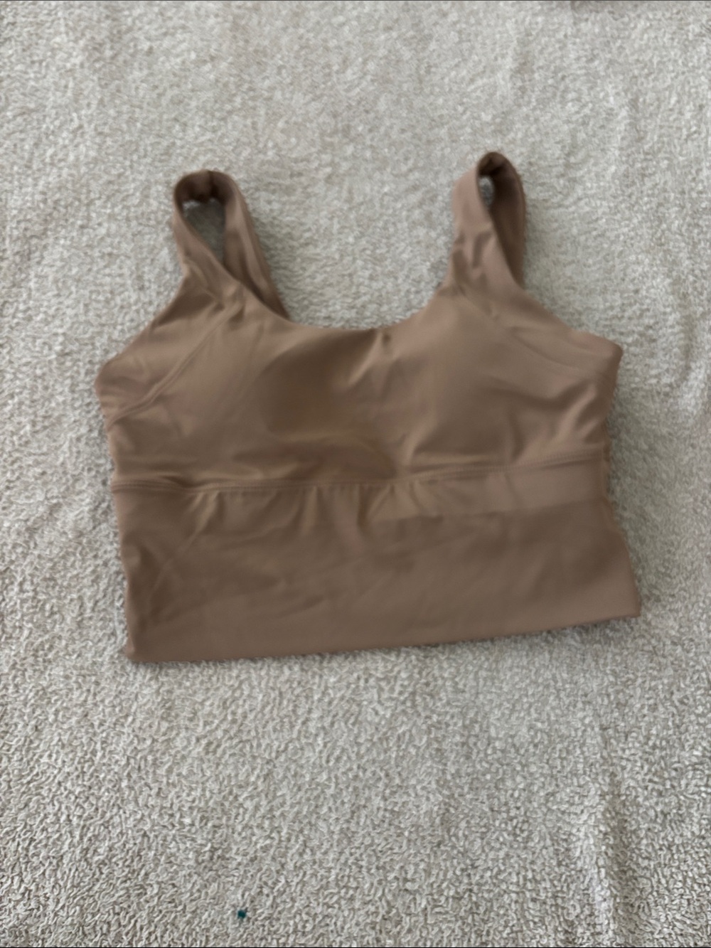 Neutral Nude Sports Bra Tank Top